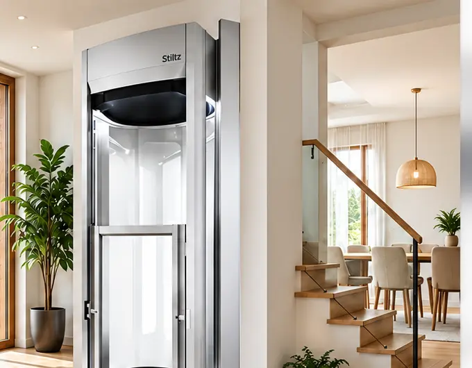 Stiltz Duo kompakt otthoni lift modern lakótérben